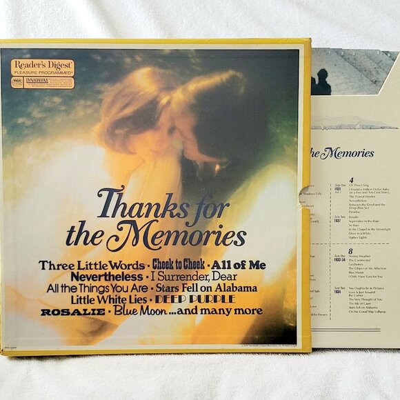 RARE- Reader's Digest "Thanks for the Memories" 1930's-Set Of 8 LP Records Vinyl - Picture 4 of 16